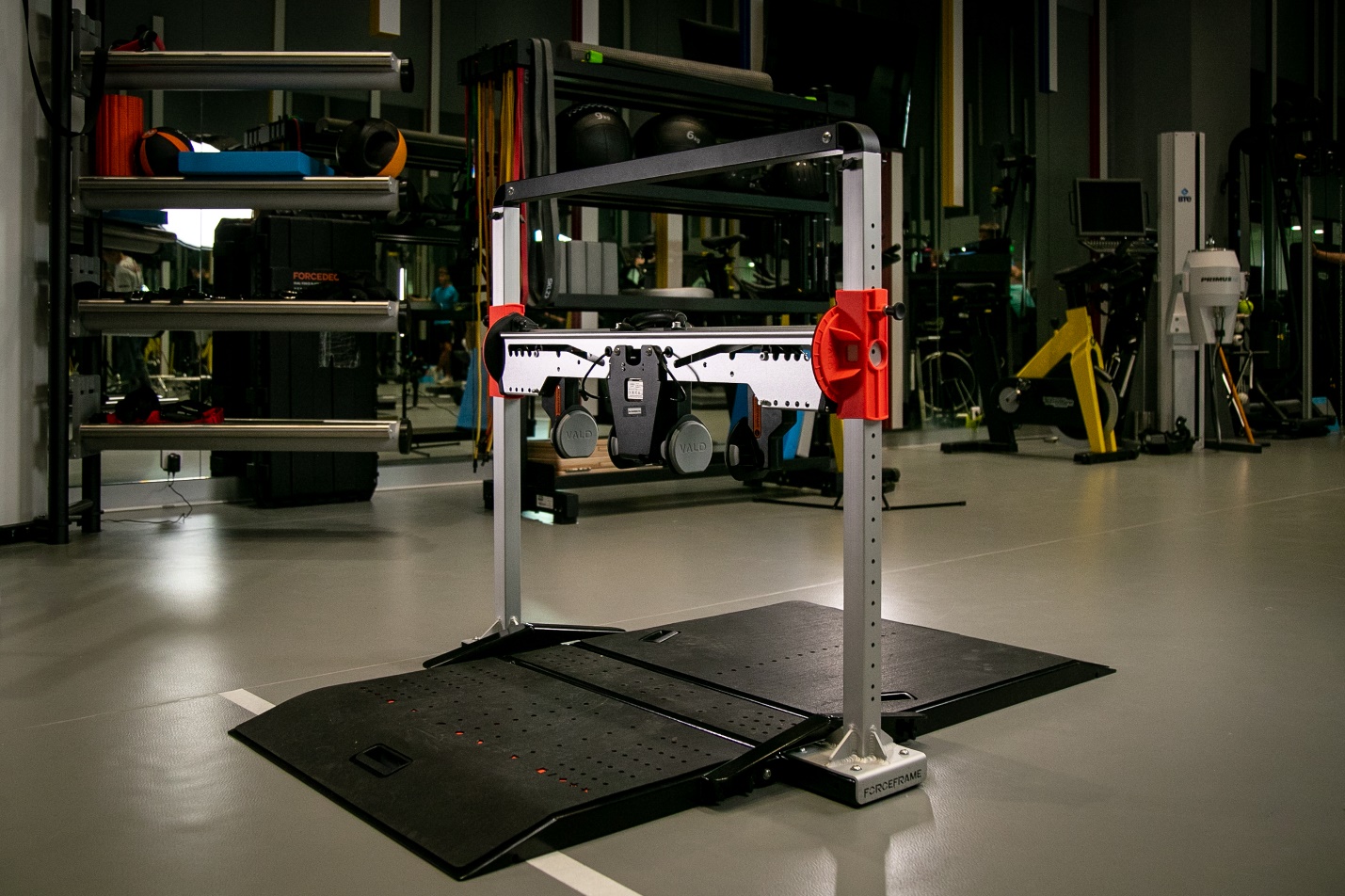 Модульная портативная система Force Frame для изометрических тренировок, а также для измерения силы и дисбаланса в группах мышц бедра, колена, плеч, лодыжки и шеи
